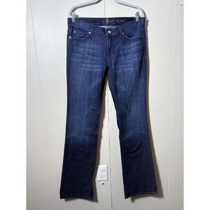 7 For All Mankind Bootcut Jeans 31 Dark Wash Stretch‎ Denim Western Y2K Casual